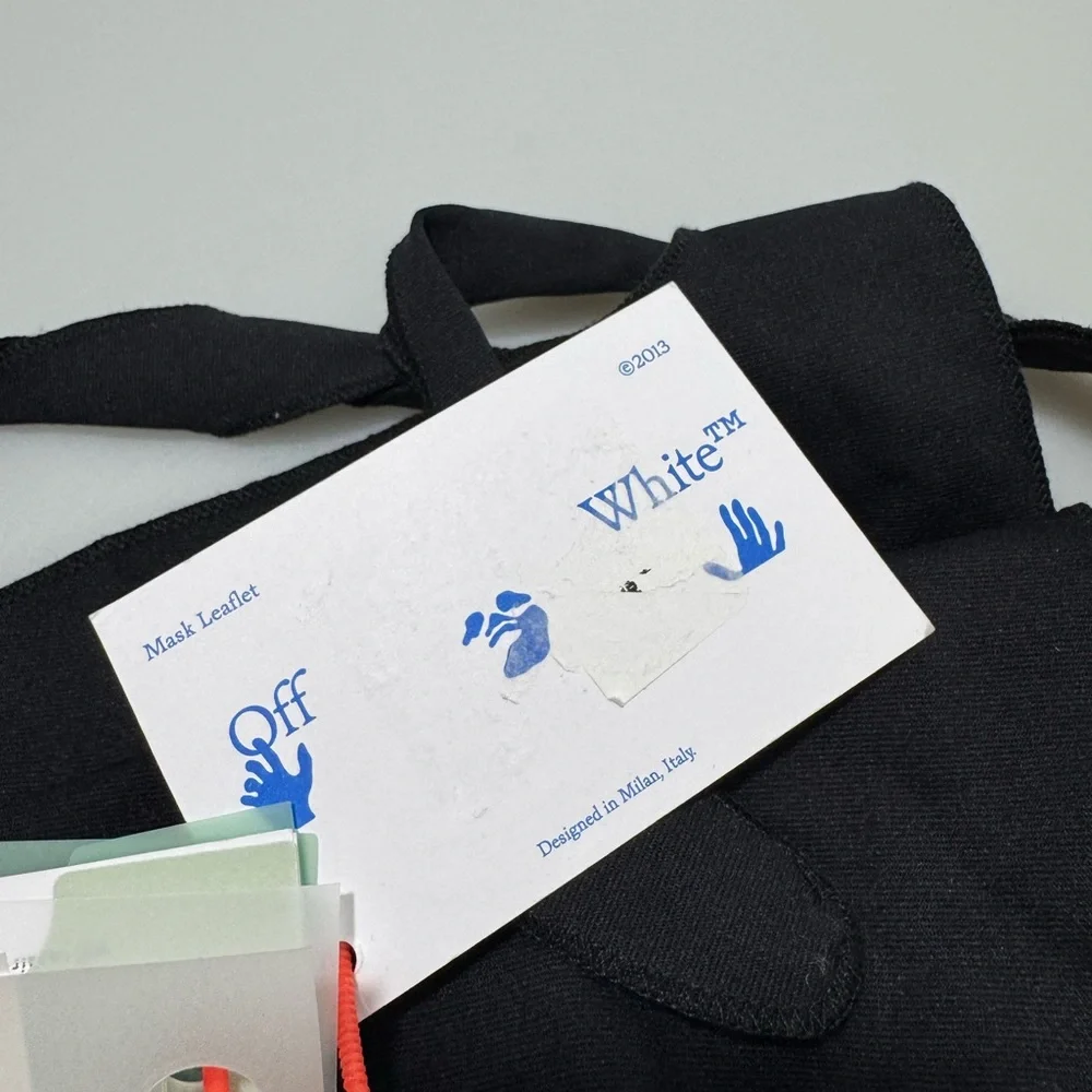 Off-White Off Bandana Mask Black